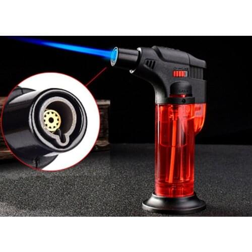 Kitchen Lighter High Fire Torch Lighter Windproof Torch Jet Turbine Gas Lighter Butane Lighter Gift for Men Smoking Accessories