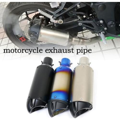 Exhaust pipe muffler motorcycle For suzuki ltz 400 duke 125 390 honda dio msx 125 yamaha jog benelli tnt nmax 125 crf 230 250
