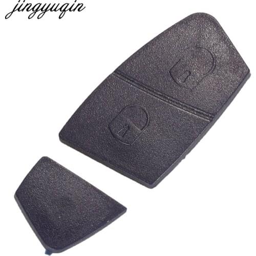 Jingyuqin 15pcs Remote Car Key Case Shell For Fiat Punto Panda Stilo 2/3 Buttons Blue Black Replacement with Button Pad