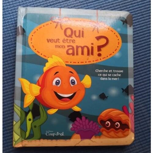 Parent Child Kids Toddler Baby French Learning Book Early Education Bee Story Cute Picture Cardboard Reading Book Age 1-4
