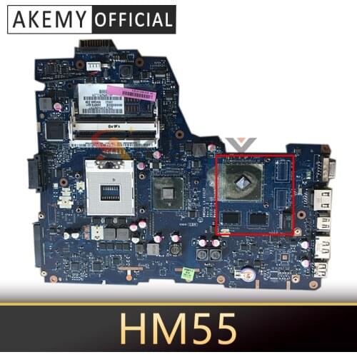 AKEMY K000104420 LA-6062P Laptop motherboard for TOSHIBA A660 NWQAA REV 2.0 intel HM55 nvidia graphics Mainboard