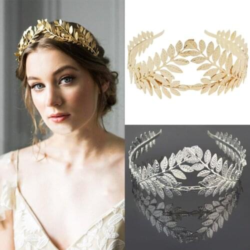 Fashion Women Girl Headband Goddess Leaf Hair Crown Head Band Bridal Accessories