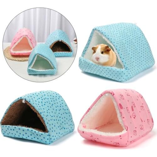 Soft Mini Cage Rabbit Winter Hamster House Guinea Pig Nest Small Animal Sleeping Bed Warm Mat