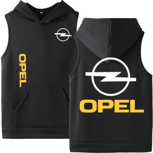 2020 OPEL The New Custom Made Casual Sleeveless Man Pure Comfortable Cotton Vest Print College Fashion Hoodies