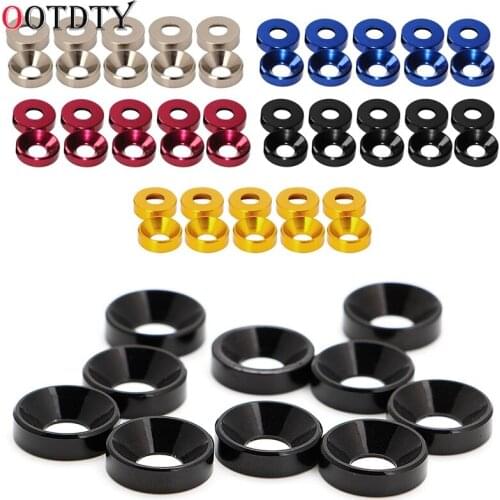 OOTDTY 2018 Fashion New Aluminum Alloy M2 M3 M4 M5 Anodized Countersunk Head Bolt Washers Gasket