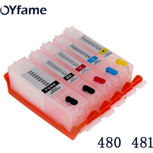 OYfame PGI480 CLI481 Ink Cartridge For Canon PGI480 CLI481 Cartridge With ARC Chip For Canon PIXMA TS6140 TR7540 TR8540 Printer