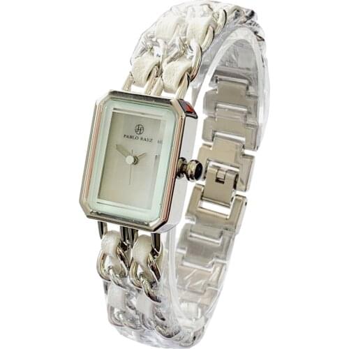 PABLO RAEZ Christmas Gift Watches For Women Luxury Brand Top Design Lady Gold Square Clock Mini Analog Quartz Unique Wristwatch