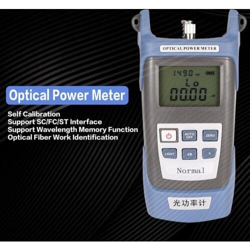 Professional Handheld FTTH Fiber Optic Optical Light Power Meter Fiber Optical Cable Tester Networks FC/SC connectors -70~+30dBm