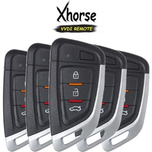 KEYECU 5x Xhorse VVDI2/VVDI KEY Universan Wireless/Wire Universal Smart Proximity Key for VVDI MINI Key Tool Key Programmer