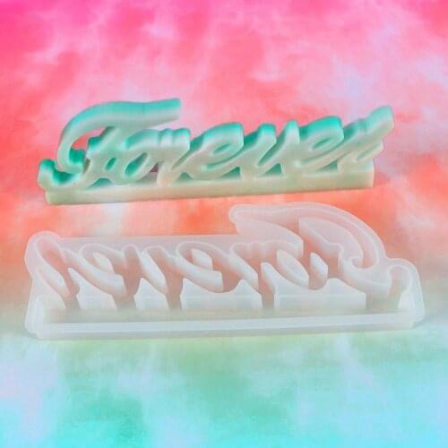 DIY Crystal Epoxy Mold Forever Always Set Up A Decorative Three-Dimensional Mold Epoxy Mirror Silicone Mold For Resin