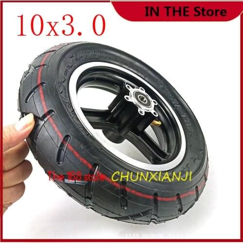 Size 10 inch pneumatic wheel10x3.0 tire inner tube&alloy Disc brake rims for Electric Scooter Balancing Hoverboard 10*3.0 tyre