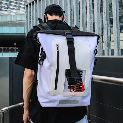 Rolltop Camping Backpack Outdoor Gym Climbing Bag Men Sport Molle Pouch Travel Backpack Waterproof Athletic Motorcycle Bag Pack