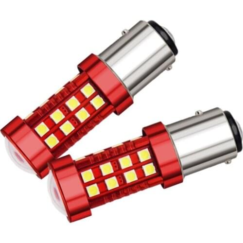 LED 36 SMD 3030 Lens Car Brake Lights auto Reverse Daytime Lamp White Amber Yellow Rear Turn Signal Bulb Indicator LED