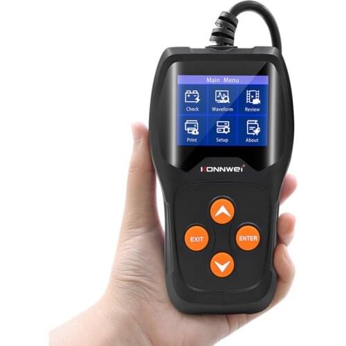 KW600 Car Battery Tester 12V 100 to 2000CCA 12 Volts Battery Tools for the Car Quick Cranking Charging Diagnostic