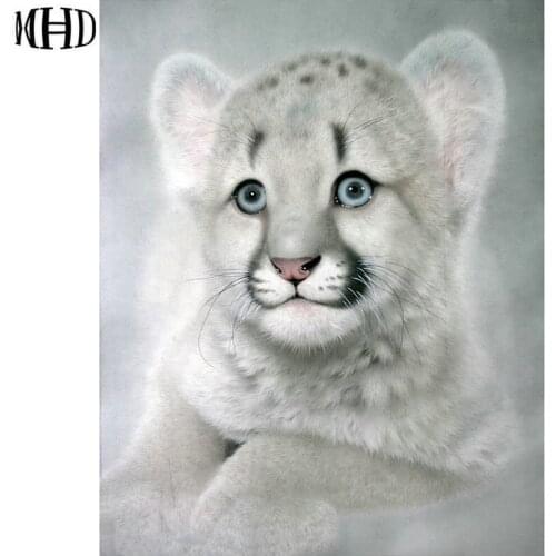 Tiger Diamond Embroidery Animal 3D DIY Diamond Painting Full & Round Crystal Mosaic Home Decor Diamond Cross Stitch Sewing