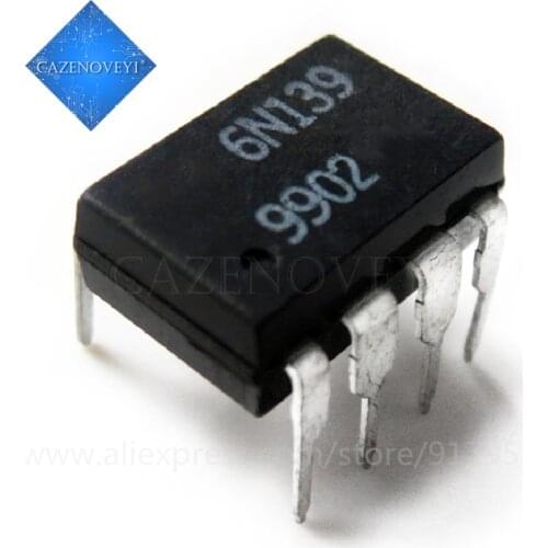 10pcs/lot 6N139 EL6N139 A6N139 HCPL-6N139 SOP-8 DIP-8 SMD-8 In Stock