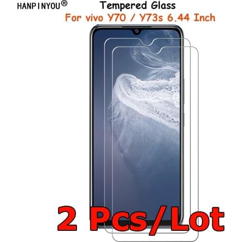 2 Pcs/Lot For vivo Y70 / Y73s 6.44" Clear Tempered Glass Screen Protector Ultra Thin Explosion-proof Protective Film