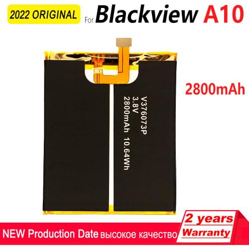 100% Original 2800mAh A10 Phone Battery For Blackview A10 A10 Pro High quality Batteries With Tracking Number
