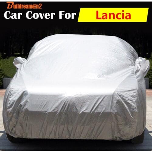 Buildreamen2 Car Cover Automotive Outdoor Anti-UV Sun Shield Rain Snow Protector Cover Dust Proof For Lancia Thema Delta Musa