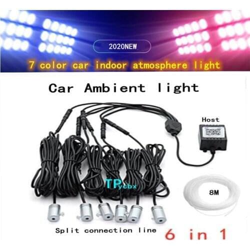 Car Interior Ambient Lights Universal Dashboard Door Gap Light strip Decoration Lamp APP/Remote Control RGB LED Flexible Lights