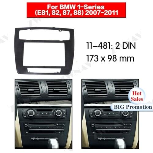 Car multimedia Player frame For BMW 1-Series E81 E82 E87 E88 2007 2008 2009-2011 2 DIN Auto Audio Radio stereo GPS NAVI fascia