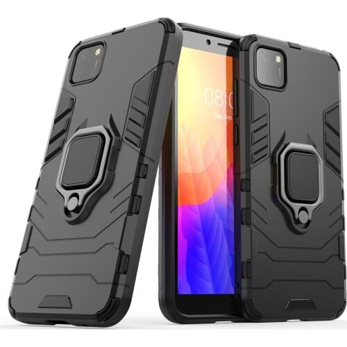 2021 for Honor 9S Case Cover Luxury Thin Hard Armor Shockproof Car Holder Ring Case for Huawei Honor 9S 9 S Honor9 S Honor9S