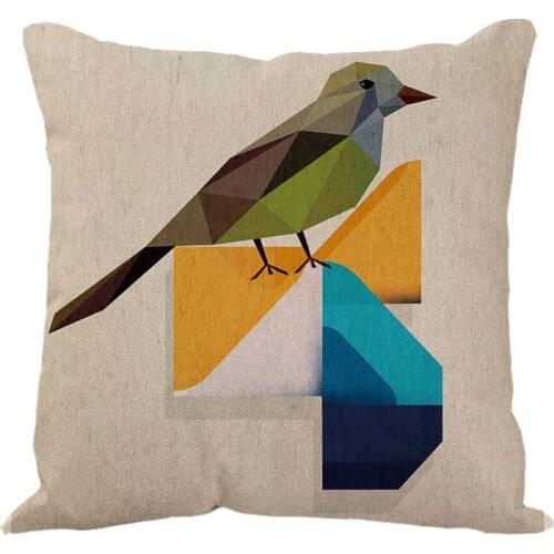 Pillowcase Bird Print Cushions Decorative Comfortable Cover Cushion Pillow Case Fox Home Cushions Sofa Decor