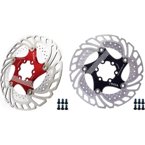 T4MF Heat Dissipation Bike Disc Brake Rotor with 6 Bolts 140mm 160mm 180mm 203mm Disc Brake Rotor for Mountain Road Bike,BMX