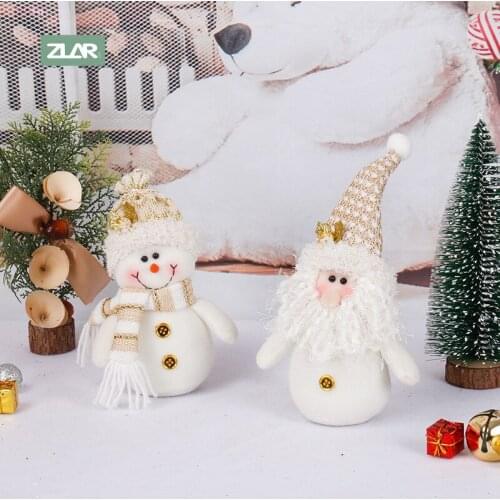 ZLAR Home Decor Christmas Doll Christmas Tree Ornaments Pendants New Years Eve Decoration Santa Claus Snowman Toys For Home
