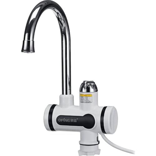 360° Electric Instant Faucet Tap Hot Water Heater LCD Display Kitchen Fast Heat Faucet