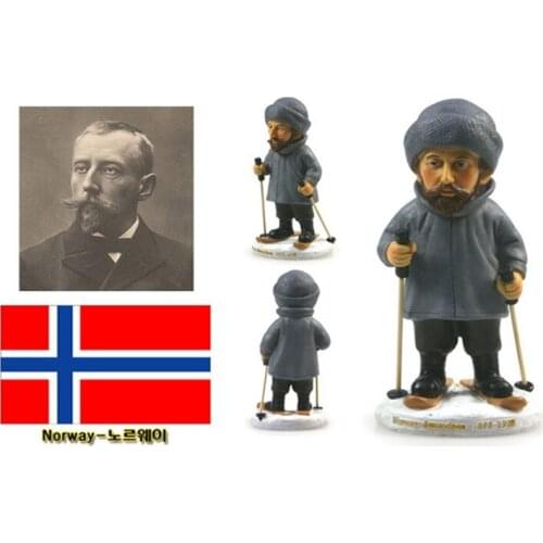 Hot Sale Norway Roald Amundsen Creative Resin Crafts World Celebrity Statue Tourism Souvenir Gifts Collection Home Decortion