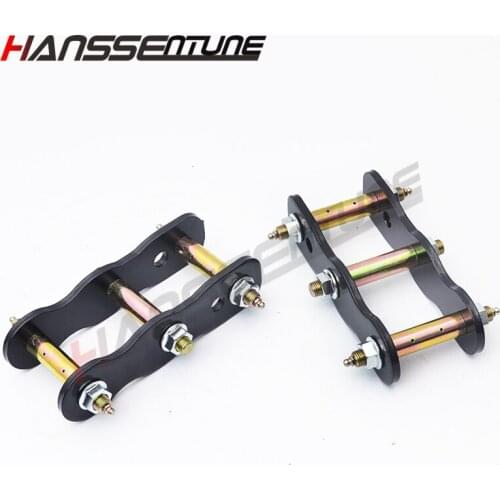 HANSSENTUNE 4x4 Accessories Double shackle Rear Greasable Shackles Kits steel 2" Lift Kits for NP300 2015
