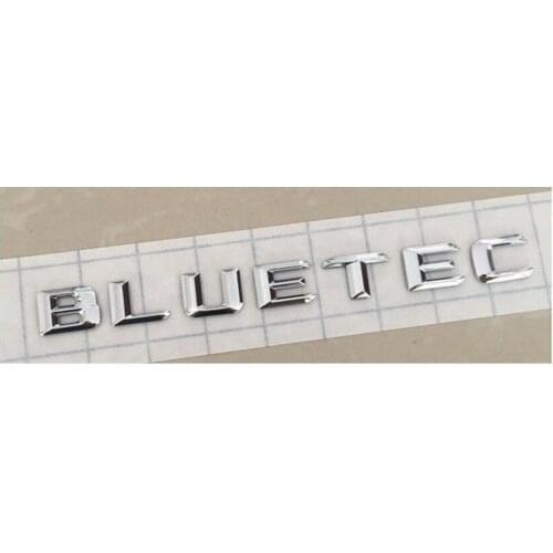 Chrome 3D Letters for BLUETEC Trunk Lids Emblem Emblems Badges for Mercedes Benz AMG
