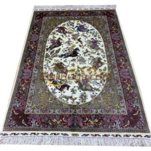 Customized handmade silk carpet maunfacturer in china