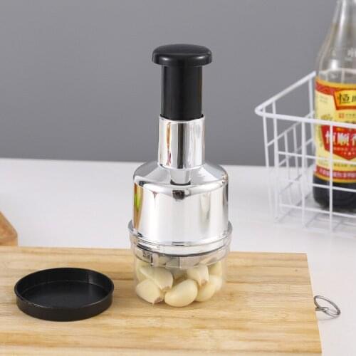 Food Chopper Vegetable Chopper and Slicer Dicer Manual Mini Hand Chopper Onion Garlic Mincer with Cover Kitchen Accessories