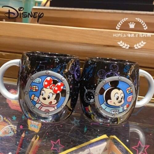 Disney Mickey Minnie ceramic mug mug water mug reusable mug large capacity coffee mug heatproof milk mug