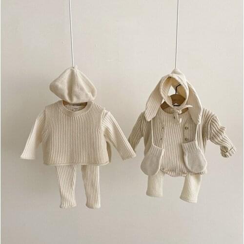 Baby Boy Clothes Set Long Sleeve Baby Tshirts Pant Toddler Boy Outfits Autumn Winter Undershirts Newborn Baby Clothing 2021