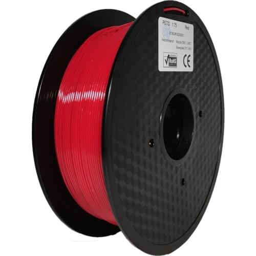 Red 1.75mm High Toughness PETG Filament 3D Printer Filament