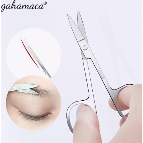 Stainless Steel Manicure Scissors Cuticle Cutter Eyebrow Scissor Eyebrow Trimmer Eyelashes Nose Hair Scissors