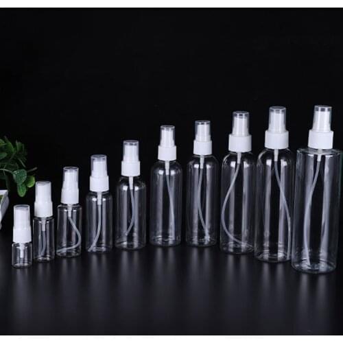 Refillable Bottles Travel Transparent Plastic Perfume Atomizer Empty Small Spray Bottle Multiple capacities Toxic Free Dropship