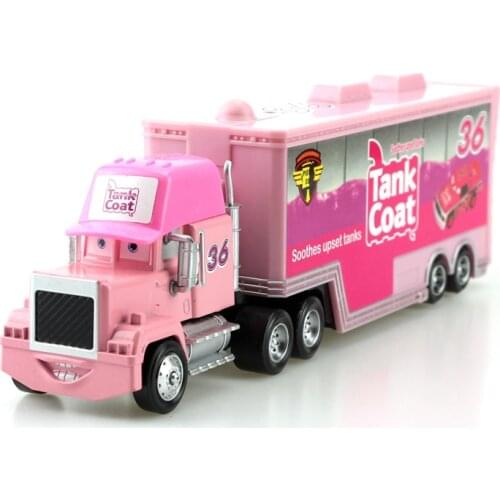 Disney Pixar Cars No.36 Tank Coat Mack Truck 1:55 Diecast Metal Alloy And Plastic Modle Cars Toys For Children Gift Juguetes