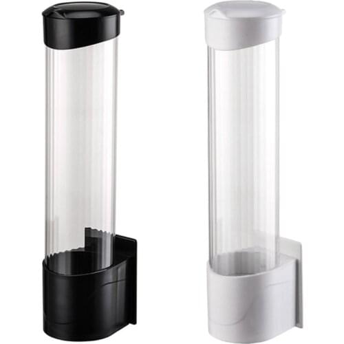 Wall Mount Paper Cup Dispenser Pull Type Cup Holder Disposable Small Cup Bathroom Cup Dispenser for Home Hospital Office