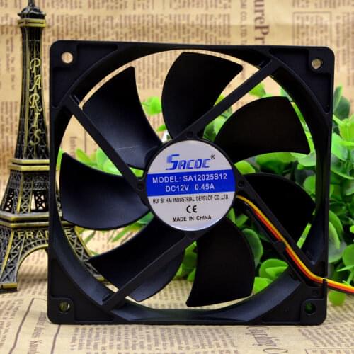 New original SA12025S12 12025 12v 0.45A 12CM / cm chassis cooling fan