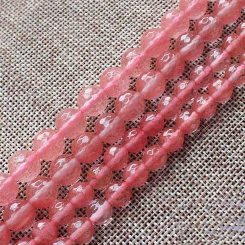 Wholesale Faceted Watermelon Quartz 4-18mm Round Beads15" BeadsFor DIY Jewelry Making !We provide mixed wholesale for all items