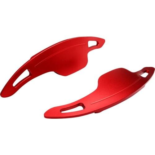 Pair Aluminum Alloy Steering Wheel Paddle Shifters Handle Cover Frame Sticker For Chevrolet Camaro 2016 2017