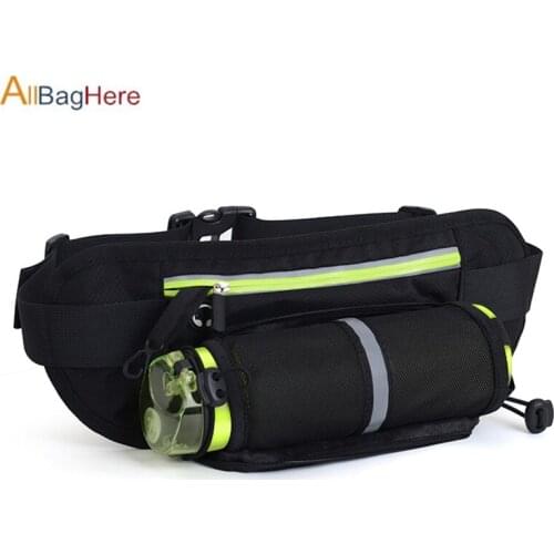Running Waist Bag Men Women Sport Phone Belt Bags Water Waist Pack with Bottle Holder Gym Accessories for Running Hiking Cycling