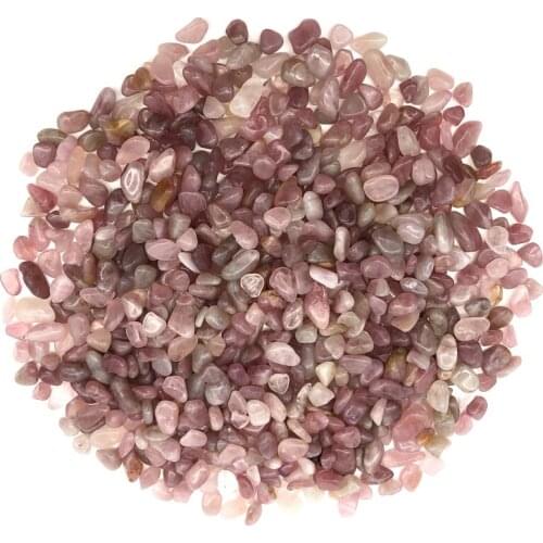 Drop Shipping 50g 2 Size Natural Amethyst Pink Crystal Gravel Specimen Quartz Home Decor for Aquarium Natural Stones and Crystal