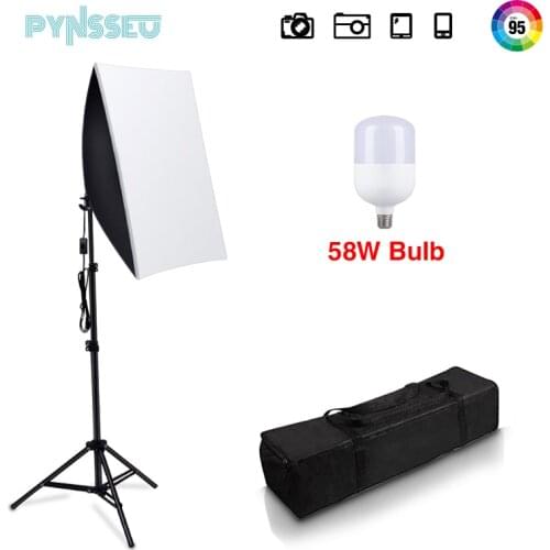 PYNSSEU 1PC Soft Box Lighting Kit 50x70CM Professional Photography Light System Softbox For Photo Studio Equipment