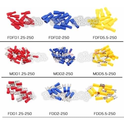 Female male Insulated Spade joint Connector Crimp Terminal Connectors Cable Wire Connector