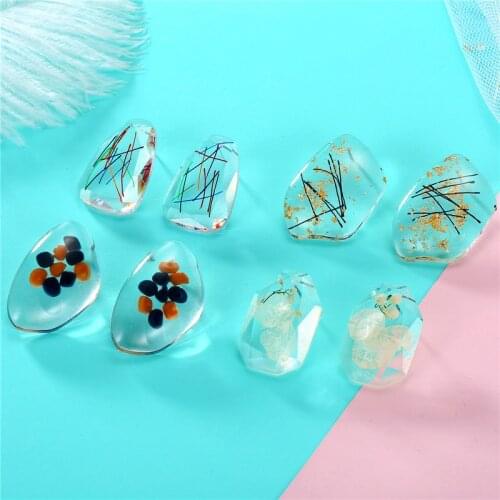 Dayoff Korea Geometric Mixed Color Line Earings Women Jewelry Irregular Dried Flower Stud Earrings Earstuds Party Earing E375